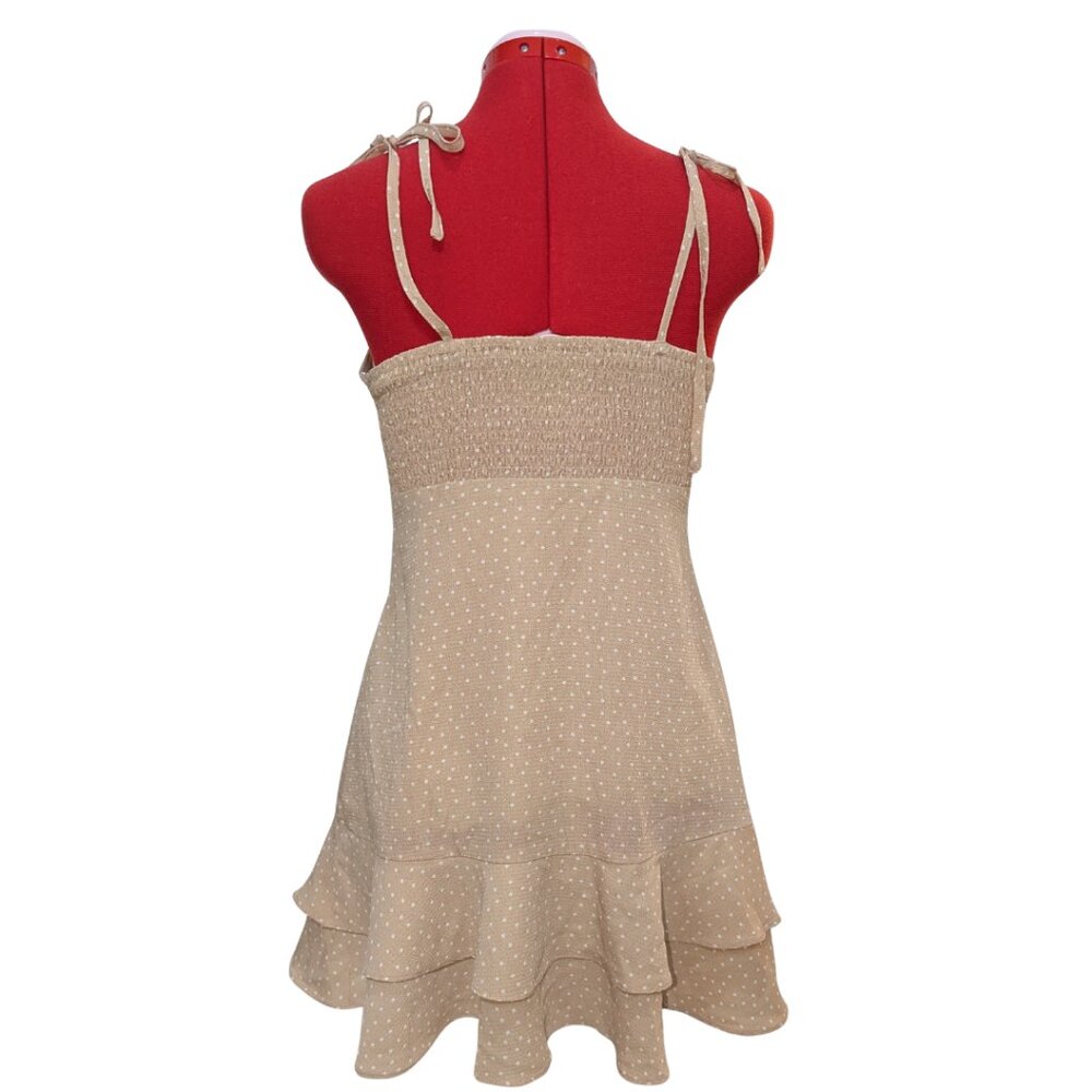 Polka Dot Ruffle Mini Dress - Picture 3 of 5